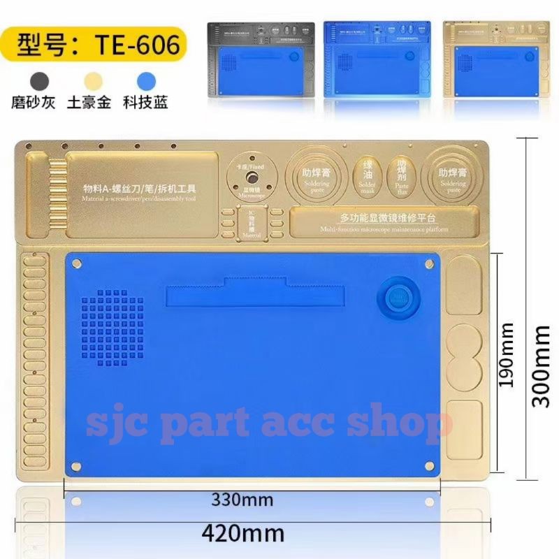 ALAS MICROSCOPE ALUMINIUM ALLOY PLUS KARPET BIRU TE-606