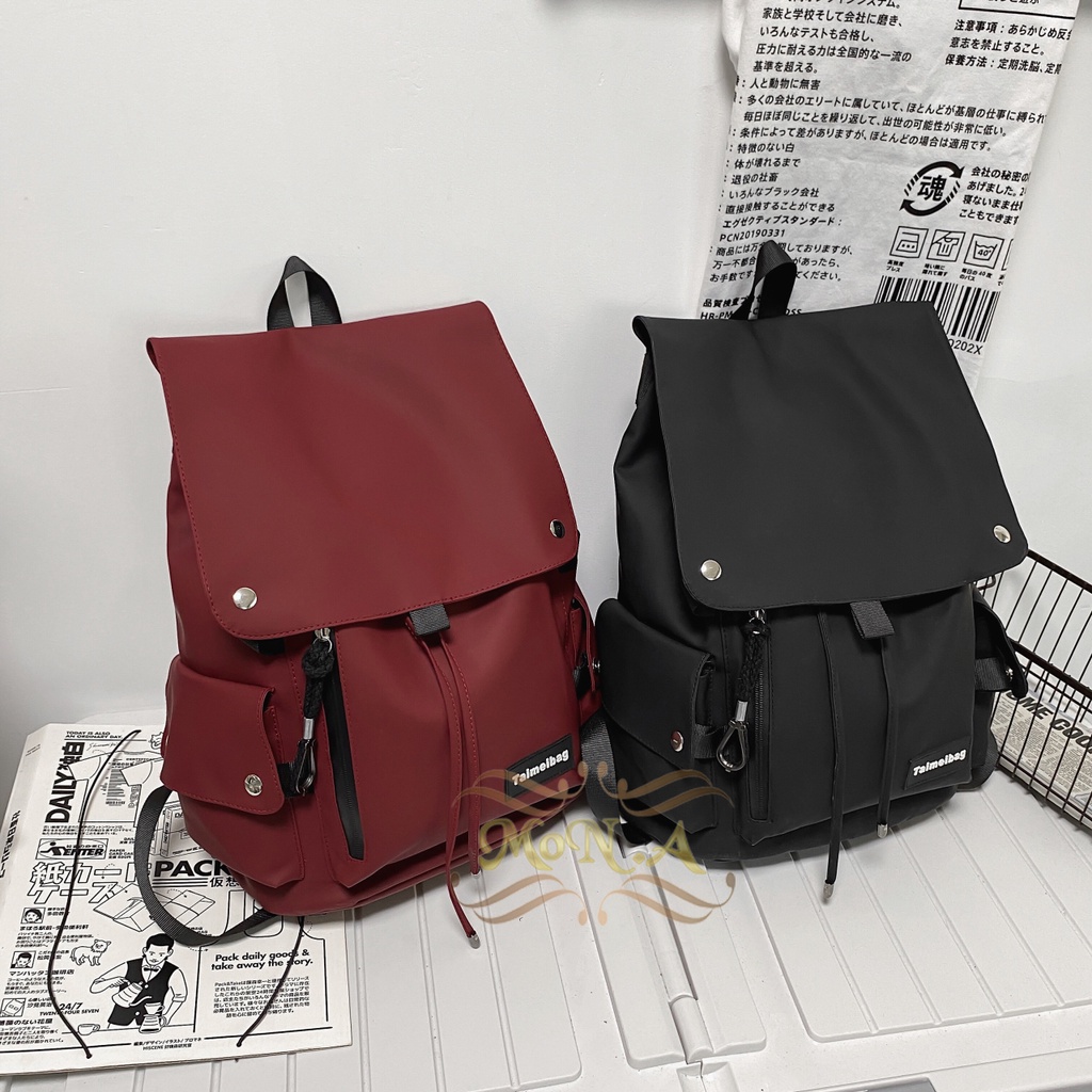 Tas Ransel Unisex Backpack Kuliah/Sekolah SMP SMA Dewasa Waterproof Trendy Muat banyak Kualitas Import Premium - M0183