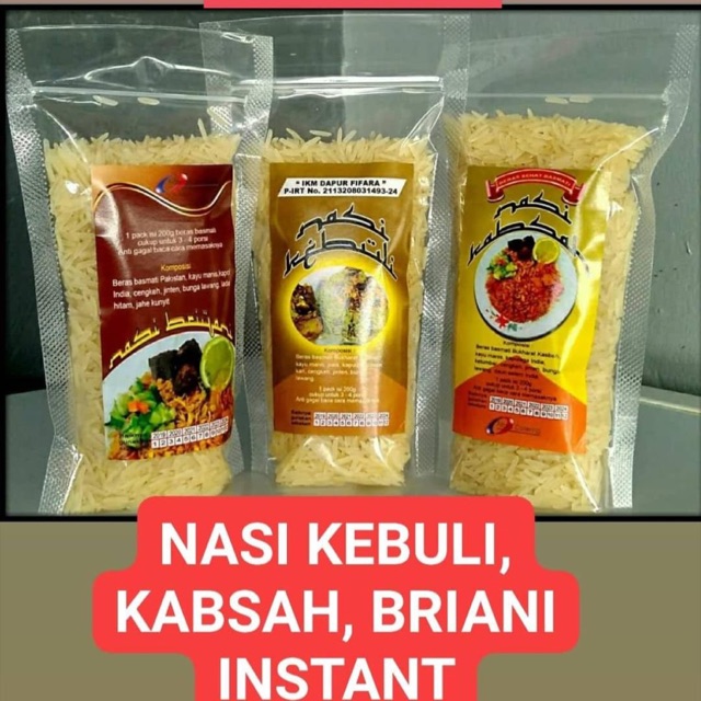 

Nasi Kebuli, Briani, Kabsah Instant