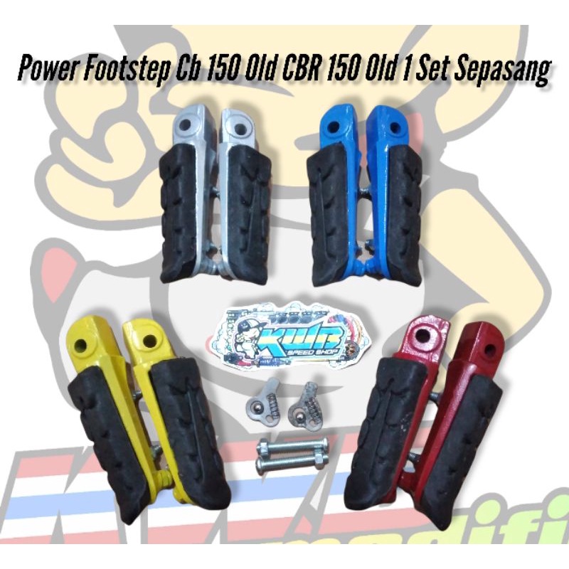 Power footstep cb 150 old cb150 old  Postep Footstep Bostep Dudukan Pijakan kaki Depan HondaCB150 old CBR 150 old 1 set sepasang