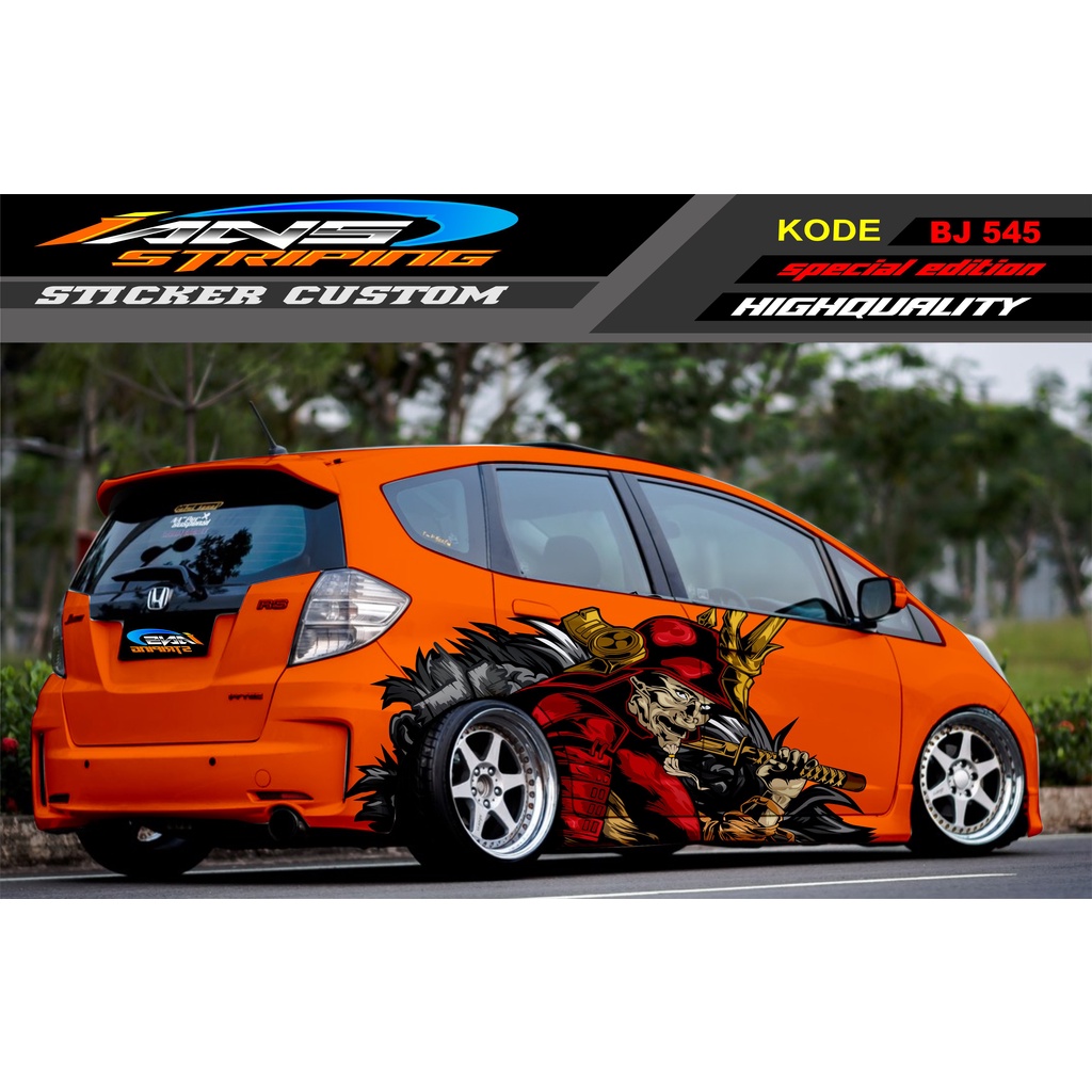 STICKER VARIASI MOBIL JAZZ BRIO AGYA SIGRA YARIS / DECAL MOBIL / STIKER DECAL MOBIL TERBARU