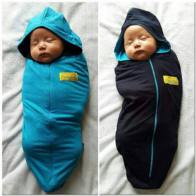 Bedong Instan Bayi Hoodie dan Kerah Hanaroo