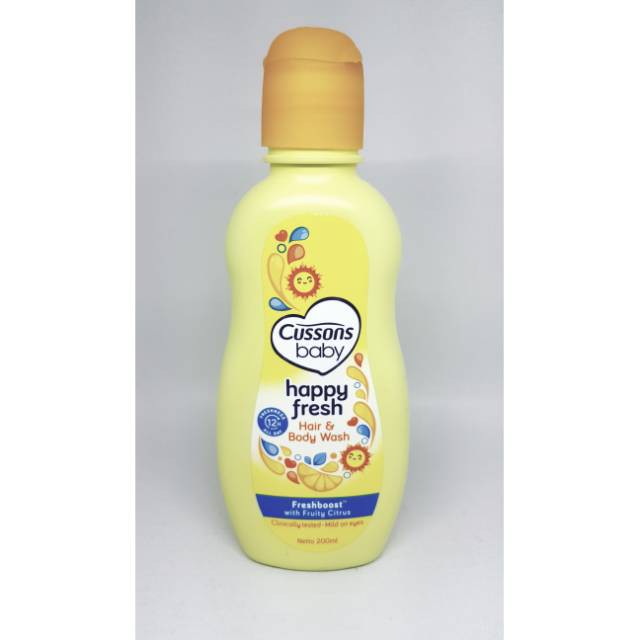 Cussons Baby Happy Fresh Hair &amp; Body Wash 200ml