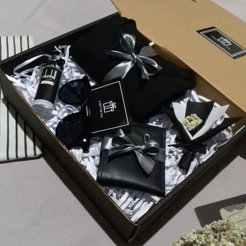 HAMPERS PREMIUM BLACK SERIES FOR MAN GIFT BOX COWOK GANTENG HADIAH WISUDA KADO ULANG TAHUN