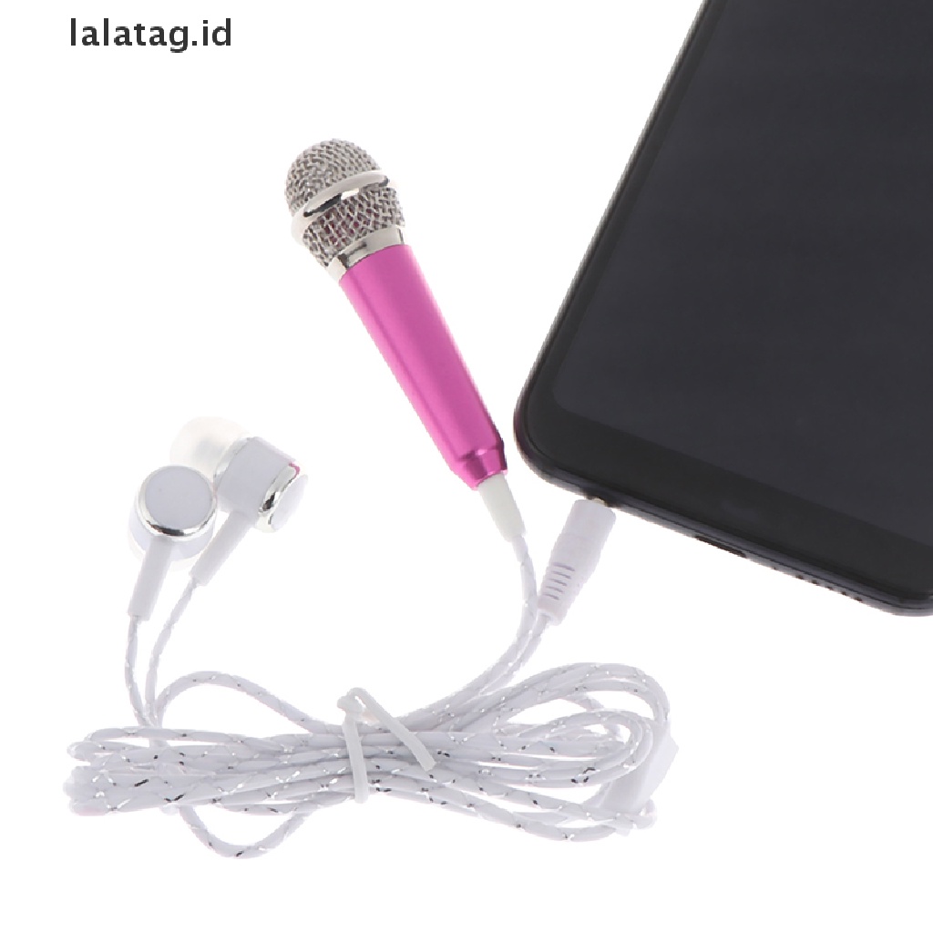 1 Pc Earphone Stereo 3.5mm Dengan Mic Audio Untuk Aksesoris Ponsel