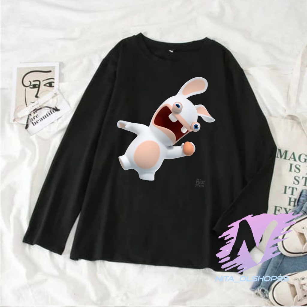 KAOS KARTUN ANAK RABBIDS BAJU KAOS RABBID LENGAN PANJANG