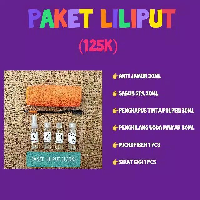 Paket liliput perawaran tas kulit/ Sabun SPA tas kulit /leather bag