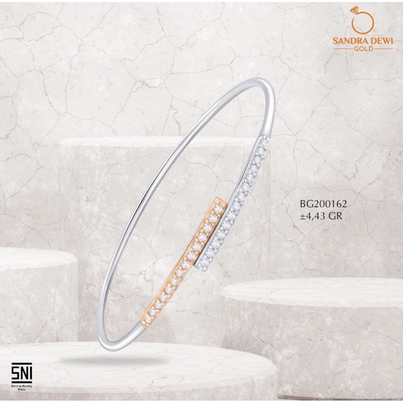 Sandra Dewi Gold Gelang Criss Cross-BG200162