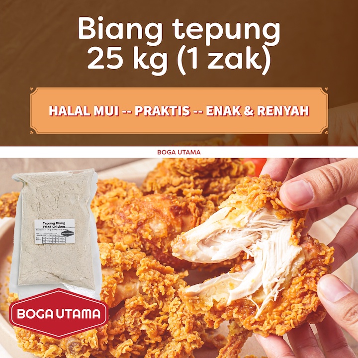 

25 kg biang fried chicken kemasan karung