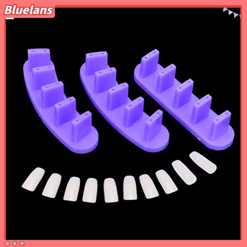 Bluelans 3pcs Frame Display Kuku Palsu Akrilik 10x Untuk Latihan Manicure