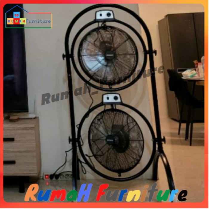 Krisbow Kipas angin Double 40 Cm Kipas angin industrial Double Fan