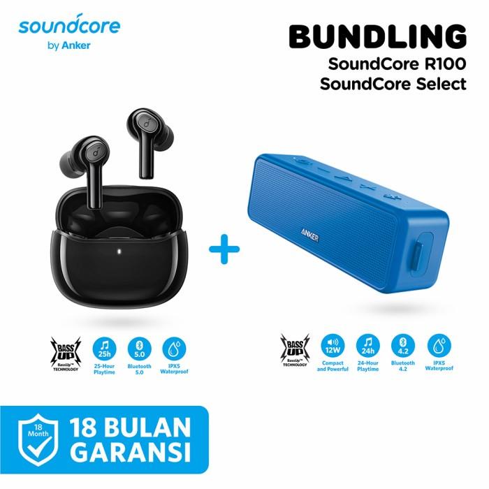 BUNDLING Speaker Soundcore Select A3106 + TWS Soundcore R100 A3981