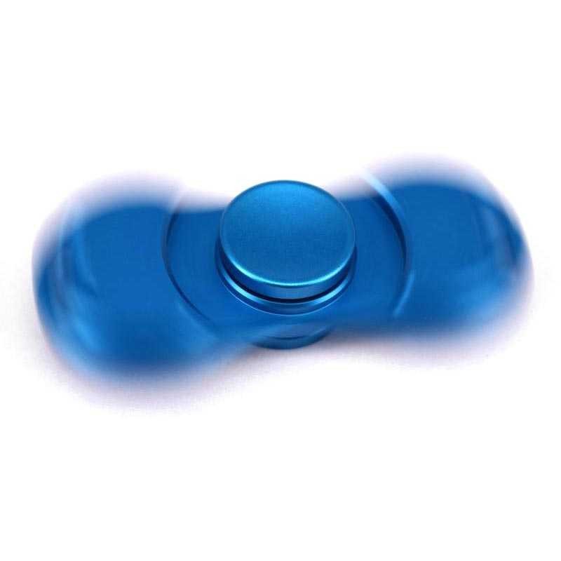 Jual Dual Brass Fidget Spinner Torqbar Hitam Biru Chopper