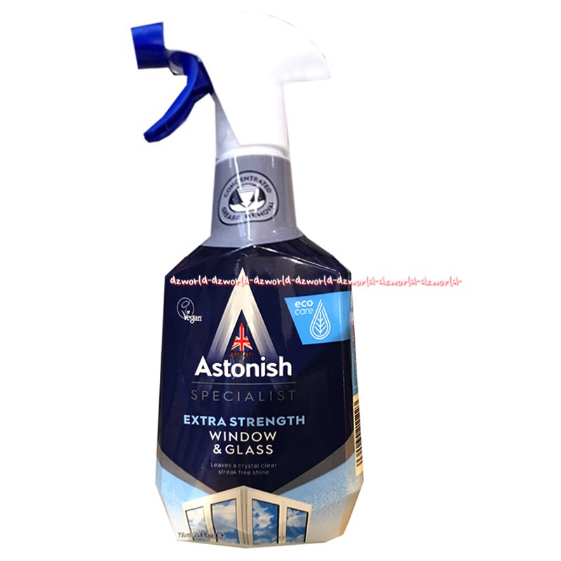 Astonish Window &amp; Glass Cleaner 750ml Semprotan Cairan Pembersih Kaca Astonis Mirror Windows Cleanser Glas