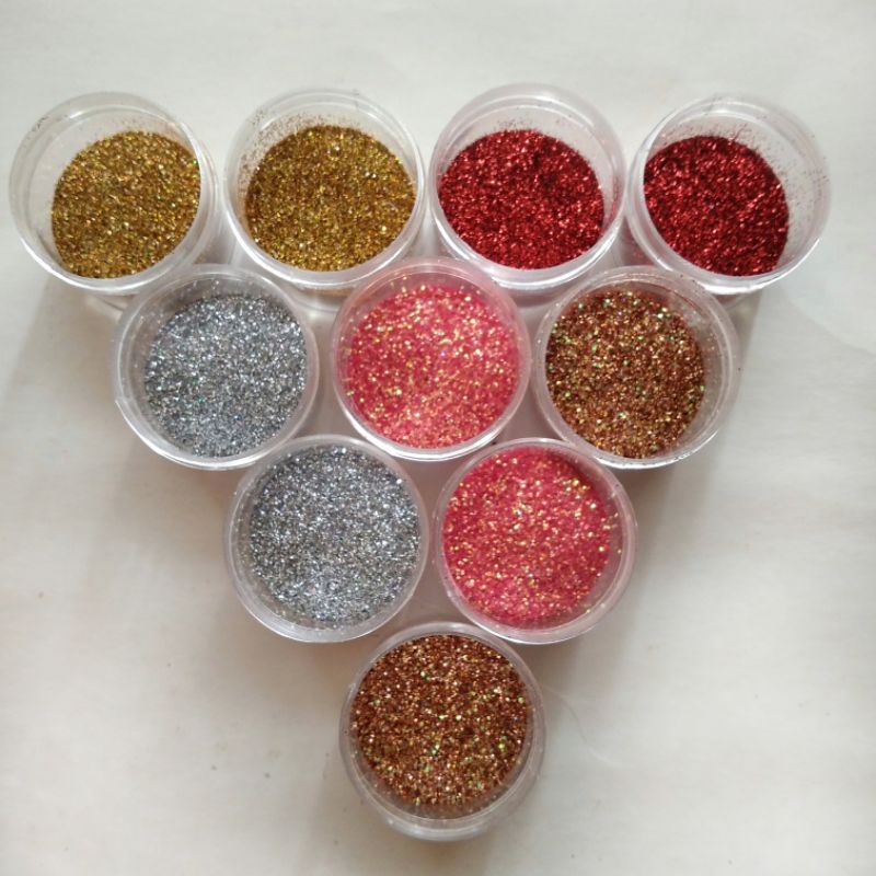 Bubuk Gliter Hologram untuk Nail Arts atau Henna 5gr/gliter powder/glitter holo/glitter pelangi