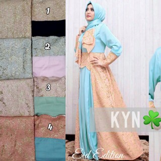 PREMIUM GAMIS/DRESS PESTA BROKAT TERBARU 'KYLIE BY KYNARA'