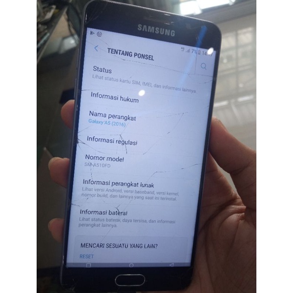 samsung a510 minus lcd