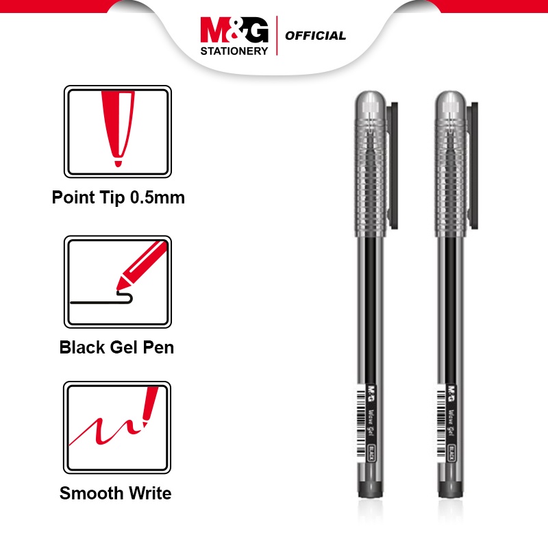 

M&G Stick Gel Pen 0.5mm diamond 3 warna smooth