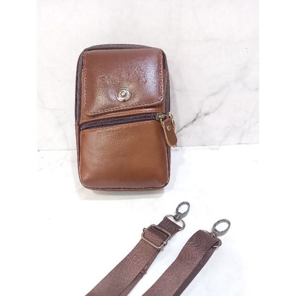 COD TAS HP KULIT.TAS SELEMPANG HP KULIT