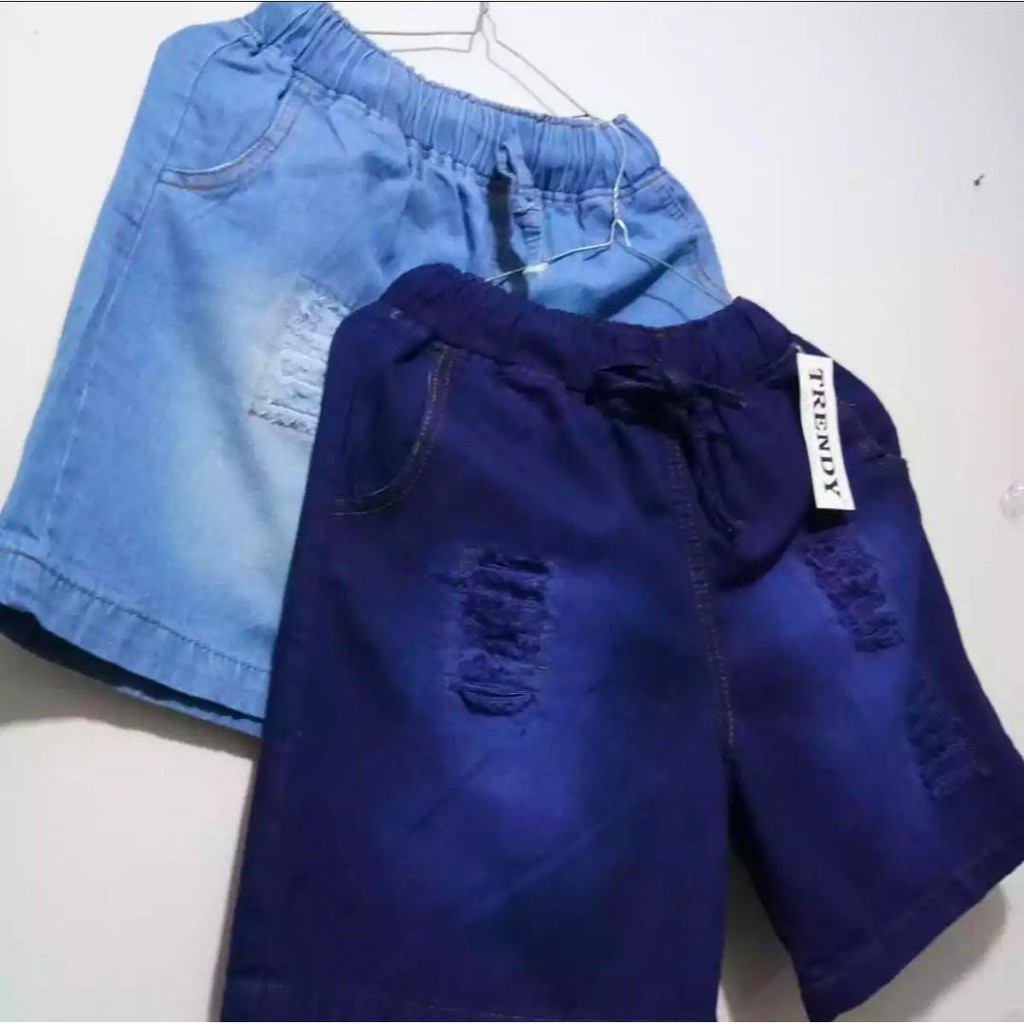 Celana Hotpants SOBEK LIPAT / CLEAN jumbo dan standart Hp Jeans Sobek Celana HotPant Jeans Sobek rawis dan Polos