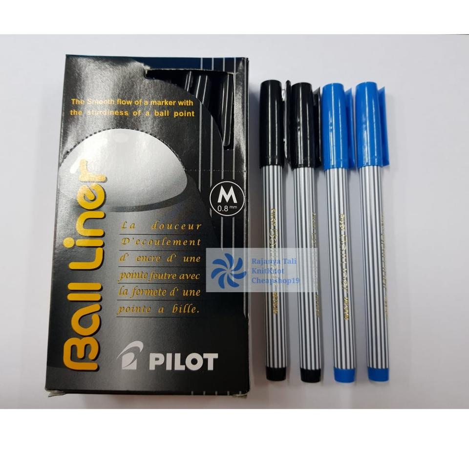 

Dijual Ballpoint Pilot Ball liner (warna Hitam/Biru) PILOT ↕➩ ➺ -