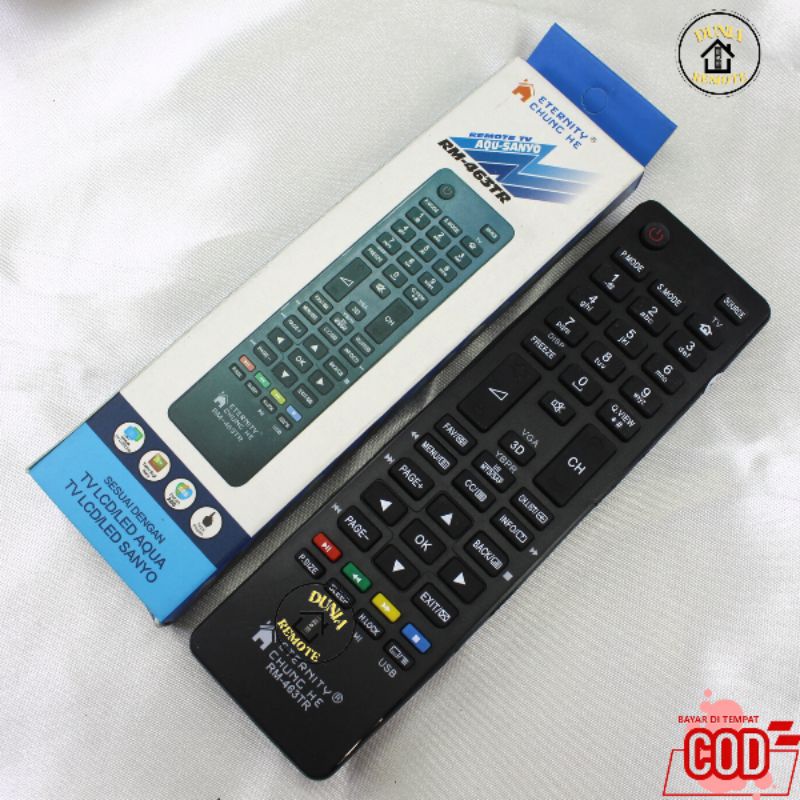 Remot Remote TV Aqua Sanyo HAIER MULTI LCD LED Universal type 463