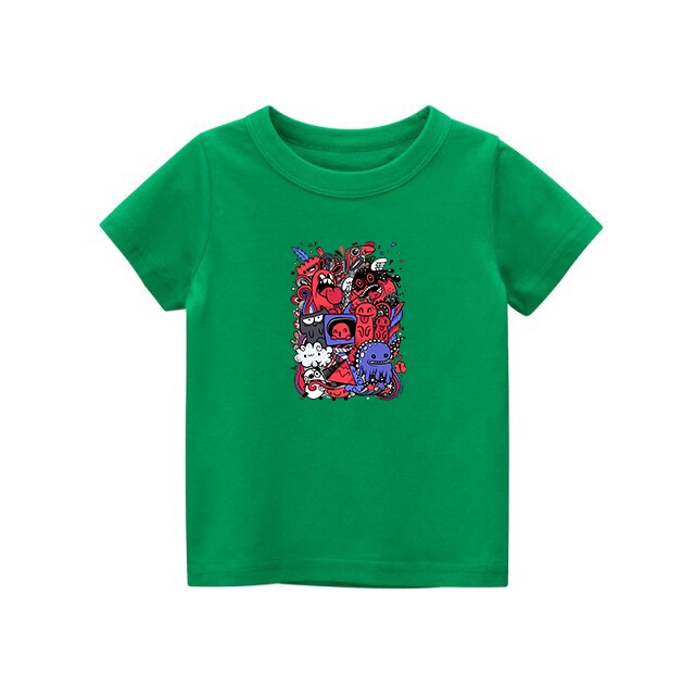 Kaos Anak Cute Monster Lucu Katun untuk usia 1-8