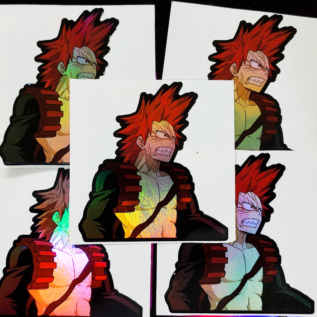 

STICKER STIKER HOLOGRAM ANIME - EIJIRO BOKU NO HERO AKADEMIA - STIKER ANIME HOLOGRAM stiker pack stiker helm stiker motor stiker aesthetic stiker buat helm sticker untuk laptop