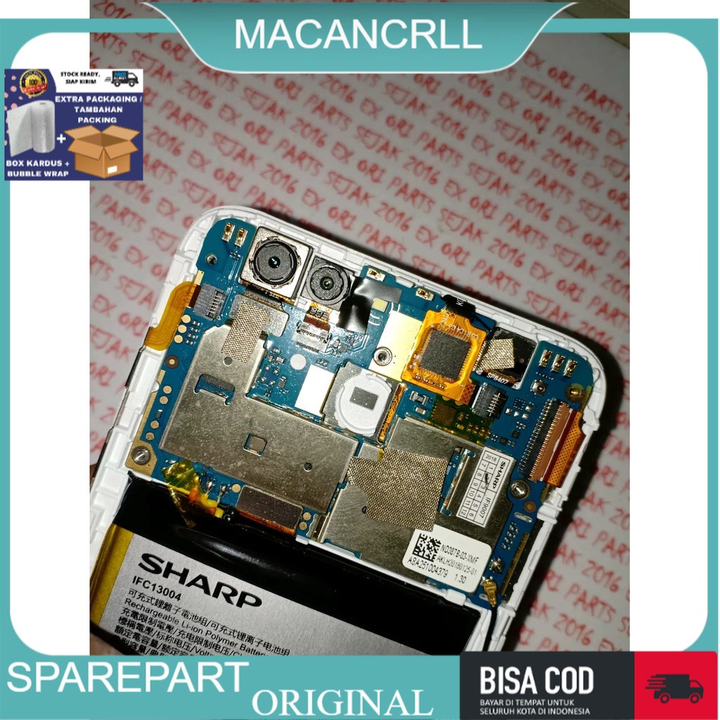 MESIN BAHAN PCB BOARD IC KOMPONEN PART SHARP Pi IF9007 MULUS SEGEL WORK TESTED