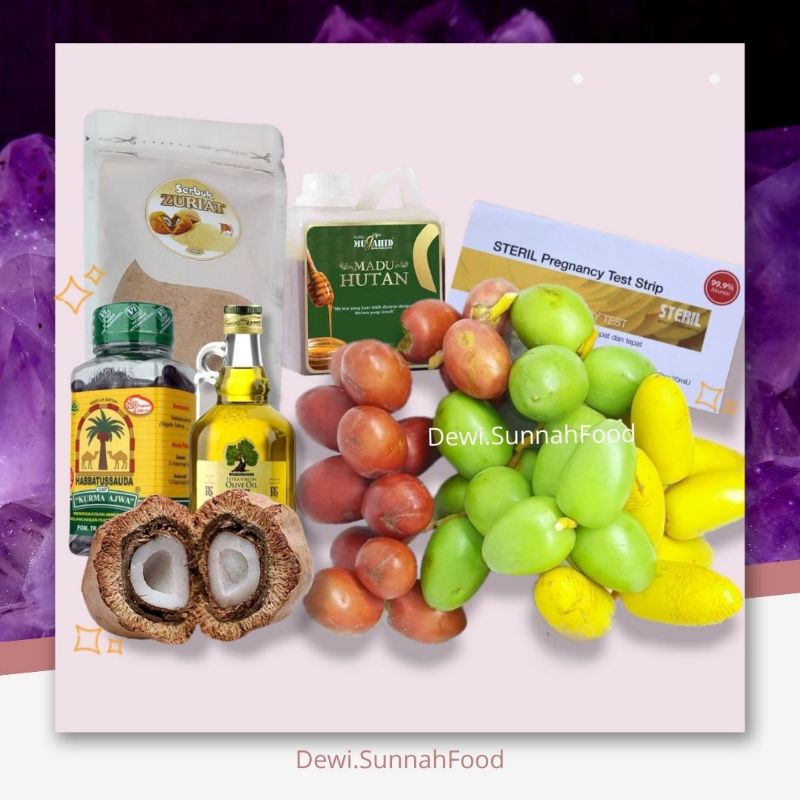 

Paket Promil Super Komplit (Kurma muda, Serbuk Zuriyat, Madu, Habbatusauda, Zaitun dan Free Zuriyat)