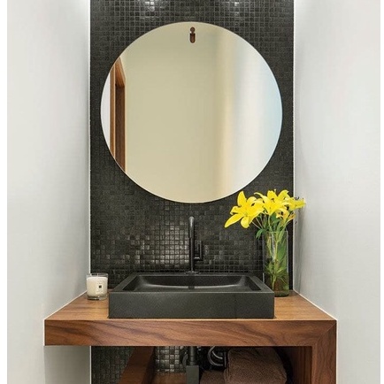 Cermin Hias Dinding Cermin Rias Gantung Tempel Cermin Bulat Cermin Aesthetic Cermin Bundar Minimalis Termurah Cr1