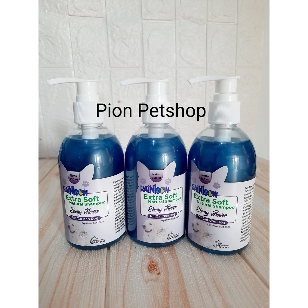 Rainbow Extra  Soft Natural Shampo For Cat and Dog 250ml Tutup Pump