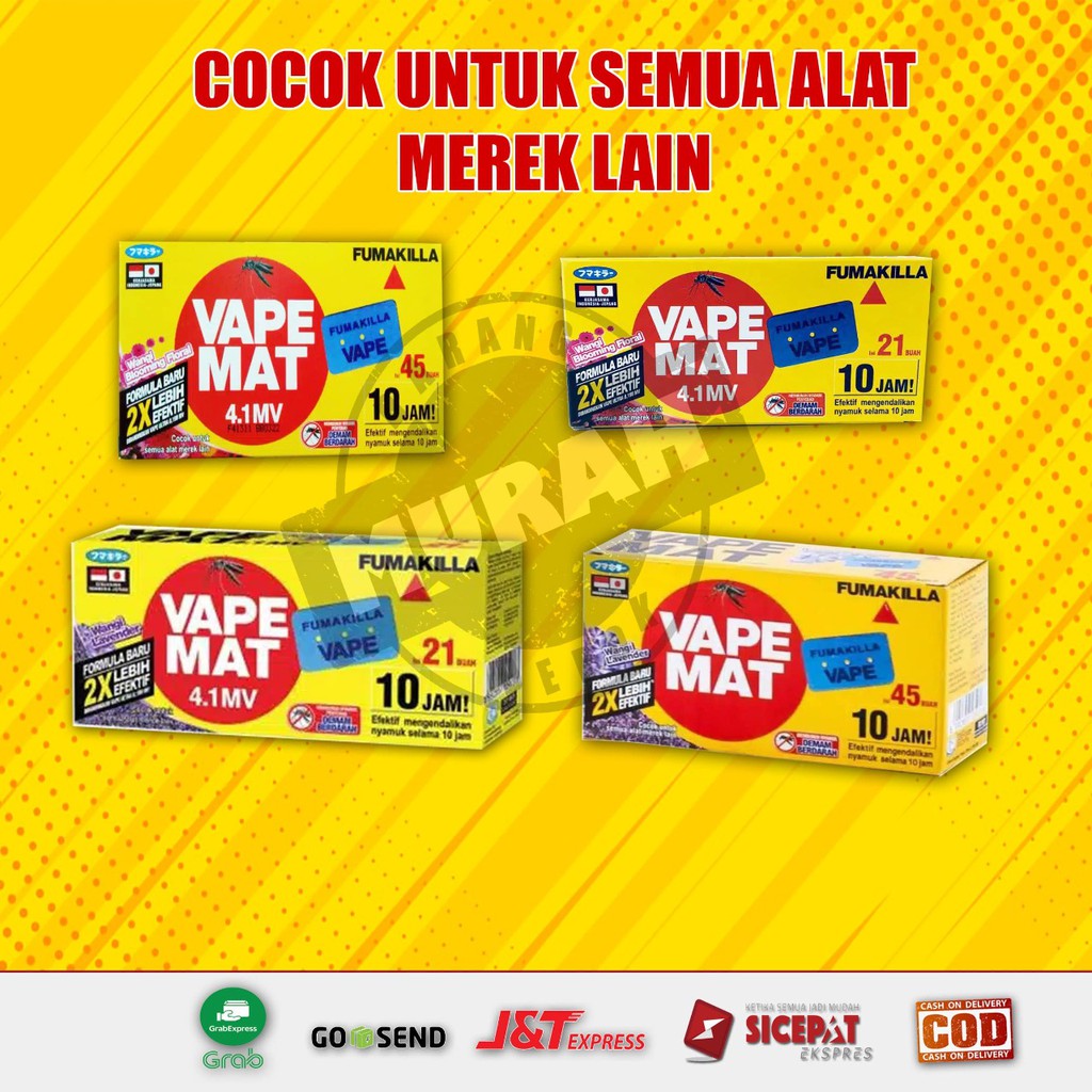 Vape Mat Obat Nyamuk & Kecoa Isi 45