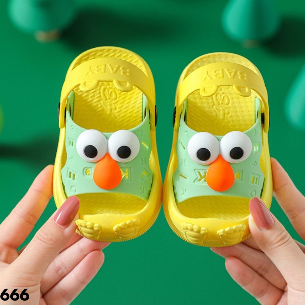 SANDAL OMILES ANAK UNISEX IMPORT COMFY NYAMAN KARET ANTI SLIP UNIK KARTUN LUCU TERBARU 666