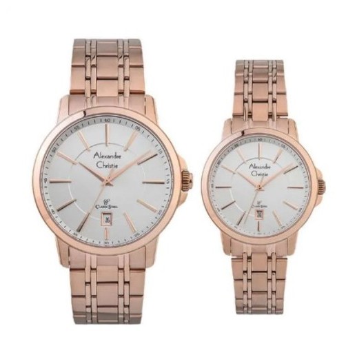 ALEXANDRE CHRISTIE AC 8636 COUPLE ROSE GOLD