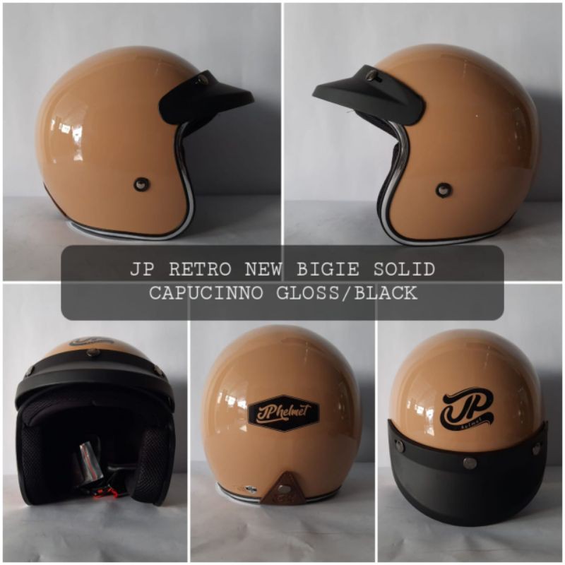 HELM BOGO JPX_JP NEW BIGIE_SOLID - CAPUCCINO GLOSS/BLACK