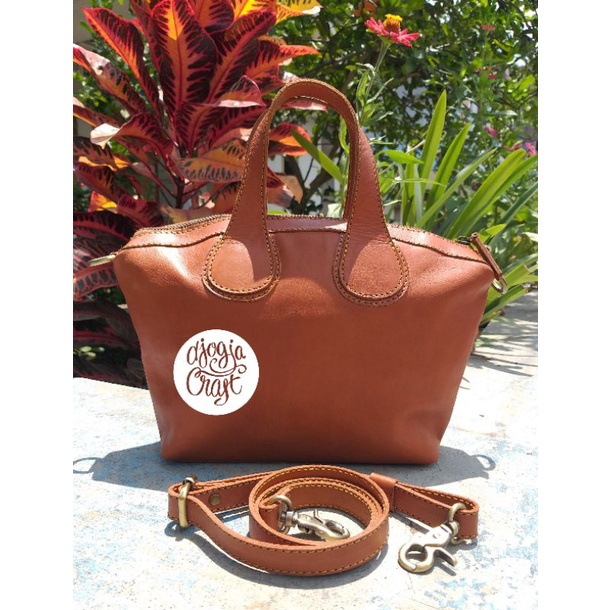 Djogja Craft Tas Kulit Speedy Mini Polos
