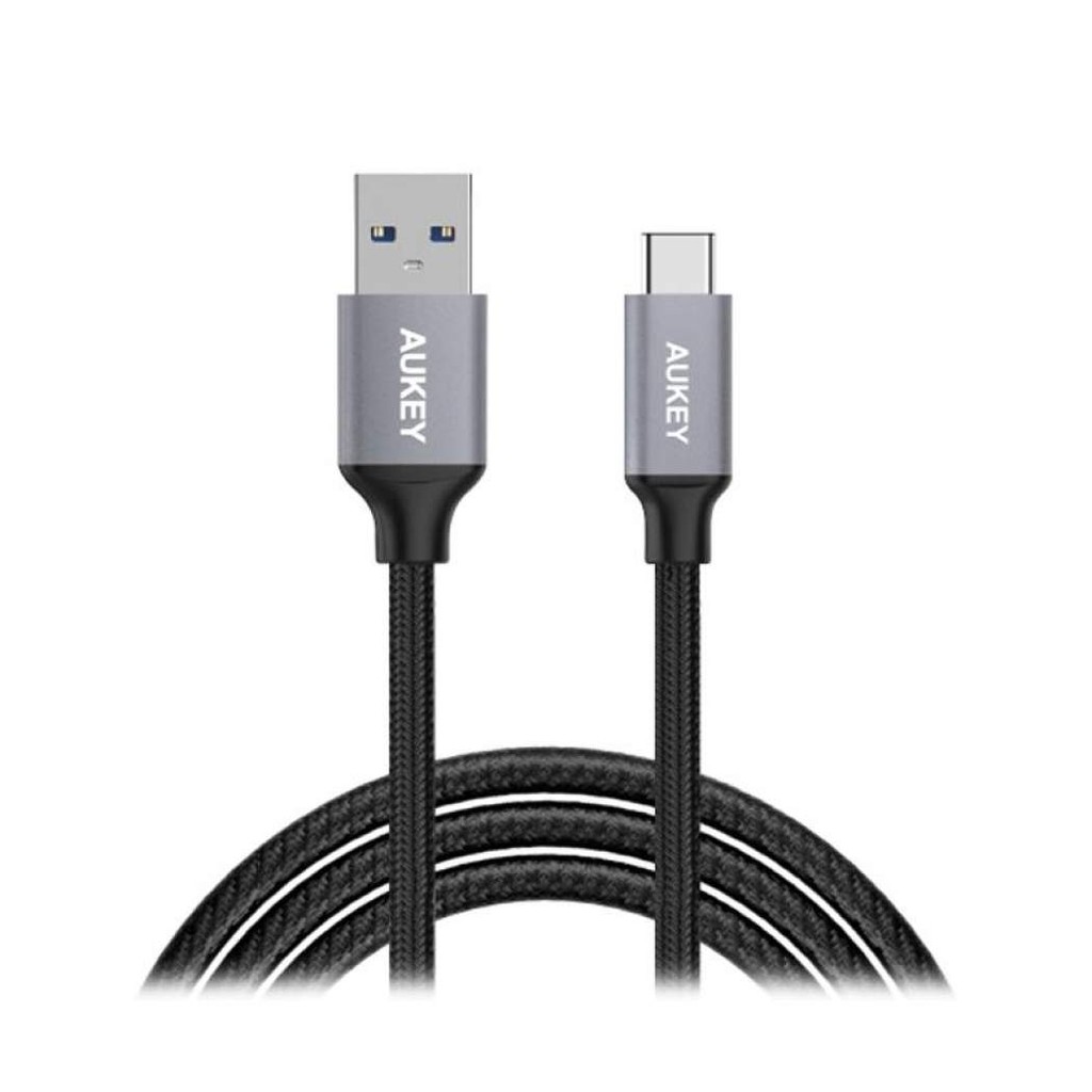 [SHOPEE10RB] Aukey CB-CMD1 1M USB A To USB C Quick Charge 3.0 Durable Braided Nylon