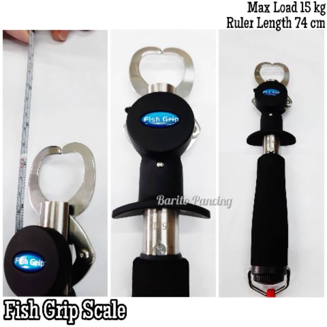 Fish Grip dengan Timbangan Jepit Mulut Ikan Lip Grip