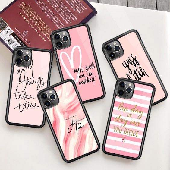 [P79] PHONE CASE PASTEL GLOSSY 2D FOR ALL TYPE