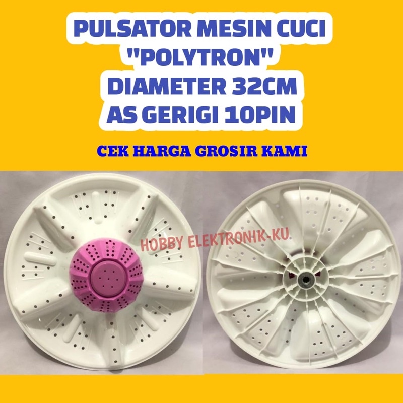 PULSATOR MESIN CUCI POLYTRON DIAMETER 32CM AS GERIGI 10PIN