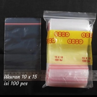 Plastik Klip uk 10x15 Plastik Zipper Plastk Obat Plastik Bening