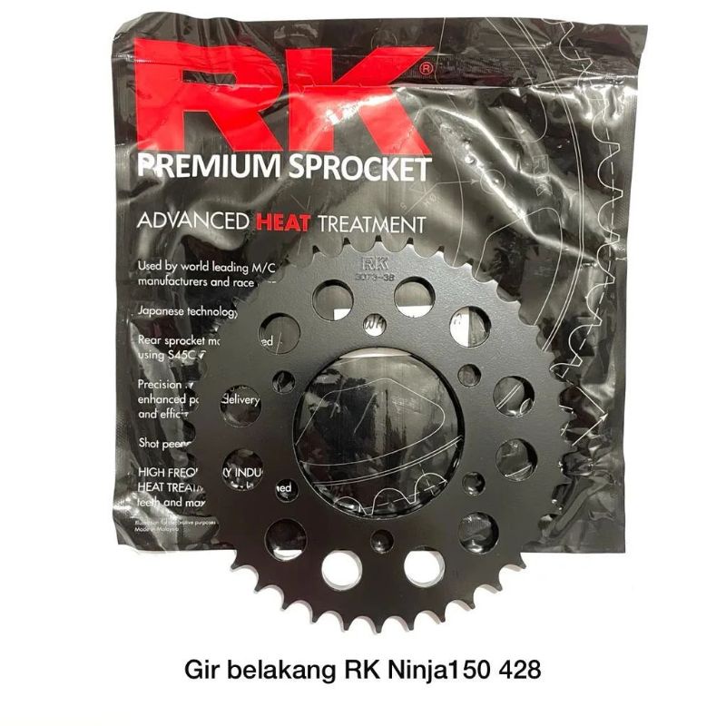 Gear RK Takasago (Belakang) 428 : NINJA R/RR : Size 38T-42T