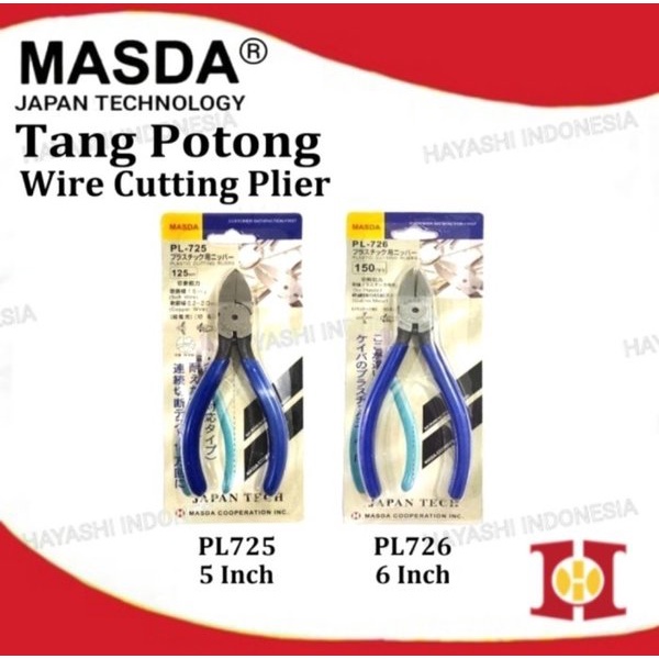 MASDA Tang Potong Lancip Kombinasi Pliers 5 6 Inch Japan Original