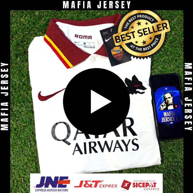 PREMIUM JERSEY AS ROMA AWAY 2020 2021 IMPORT HIGH QUALITY TOP PRODUCT TERBARU BAJU BOLA ORI FANS