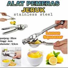 Alat Peras Perasan Lemon Squeezer Jeruk Nipis Stainless Steel Besi