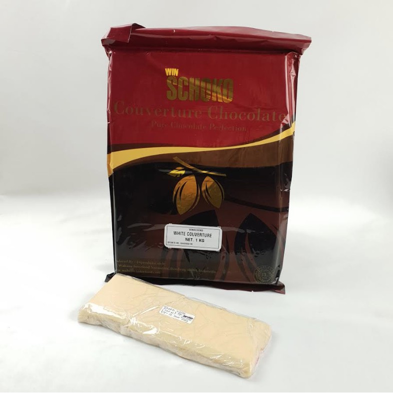 

Schoko White Couverture 250gr (1 blok) / White Coklat Couverture / Coklat Enak