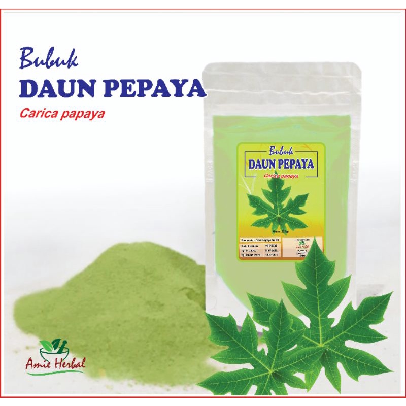 

bubuk daun pepaya/papaya leaf powder/bubuk daun pepaya untuk memasak daging/serbuk daun pepaya. 250 gram.