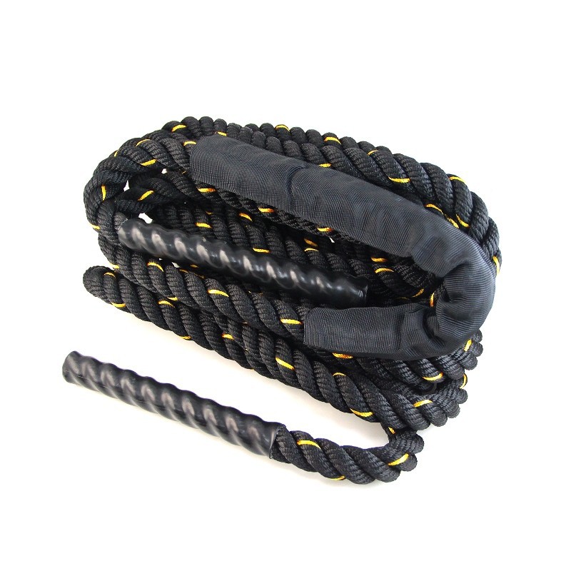 F303A Tali Lompat Panjang 9M Bisa Diatur Bahan Foam Anti-Slip Lembut Di Tangan Skipping Rope Hitam