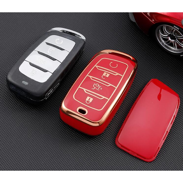 Casing Kunci Mobil Bahan TPU Lembut Dengan Gantungan Kunci Untuk Changan CS85 CS35 Plus CS95 CS25 Coupe Smart 4 Tombol